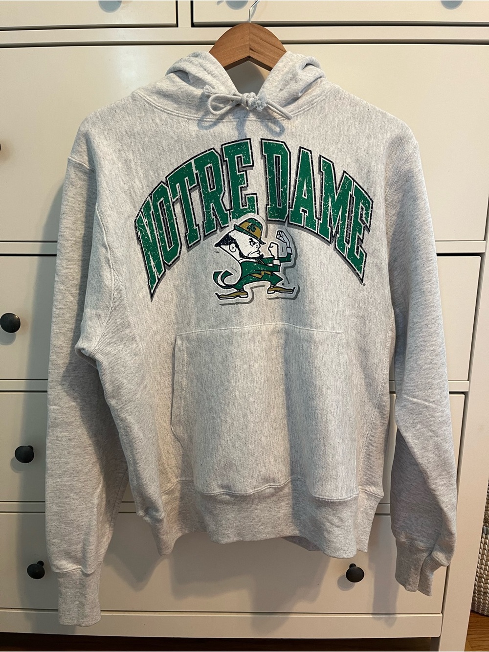 Notre Dame Champion Reverse Weave Hoodie NWT